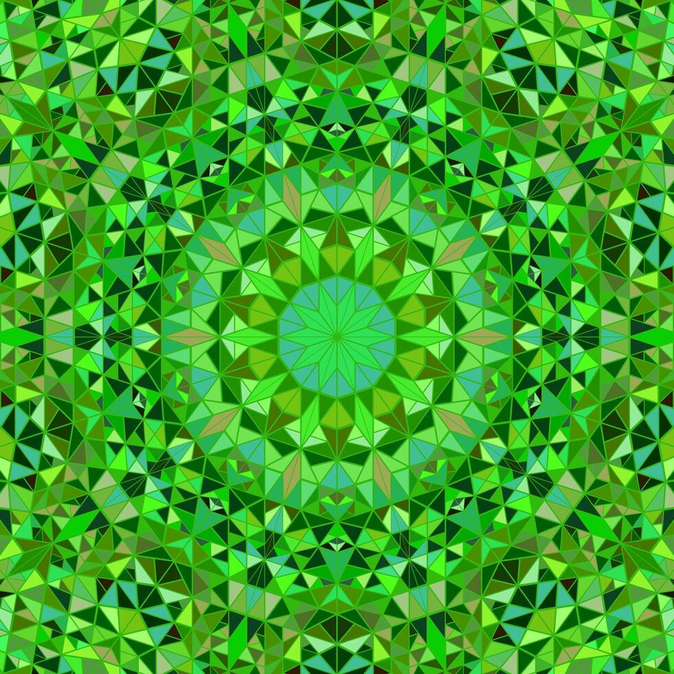 Polygonal abstract geometrical tile pattern mosaic background - circular colorful psychedelic vector illustration