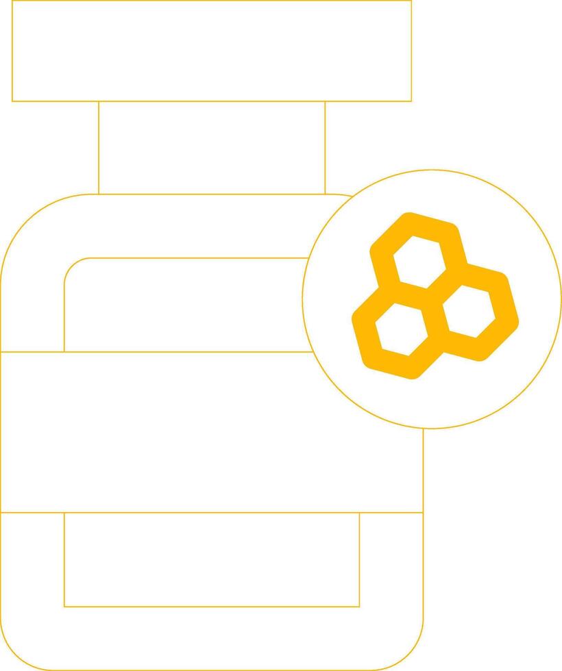 Honey Jar Creative Icon Design vector