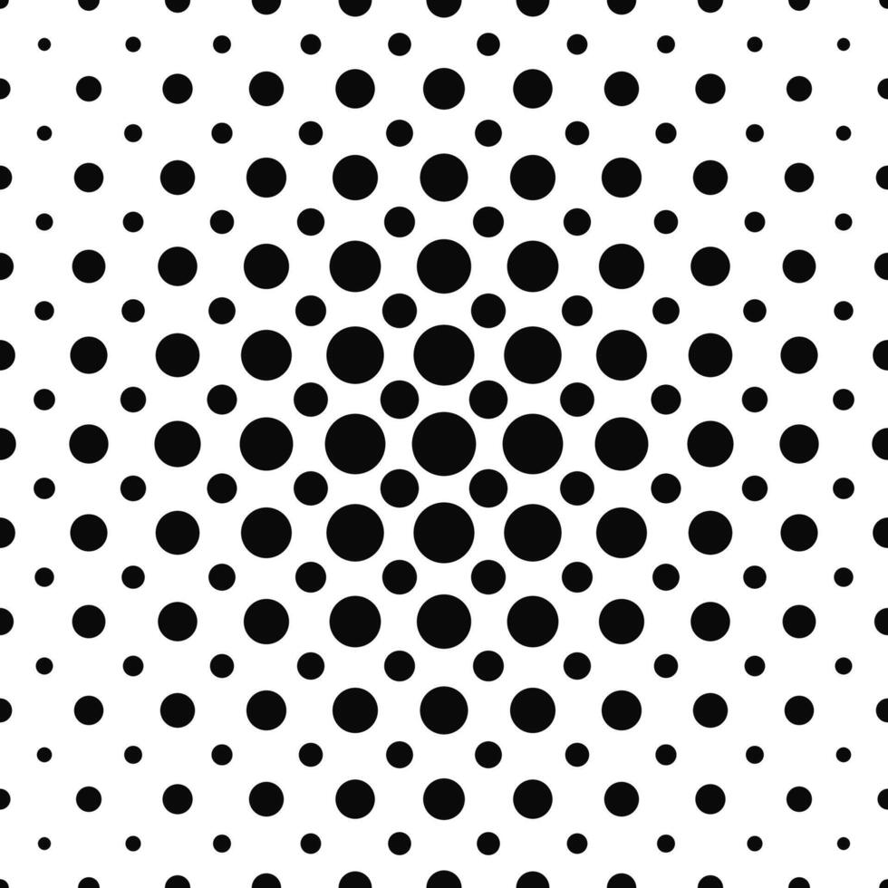 Simple seamless black and white dot pattern vector