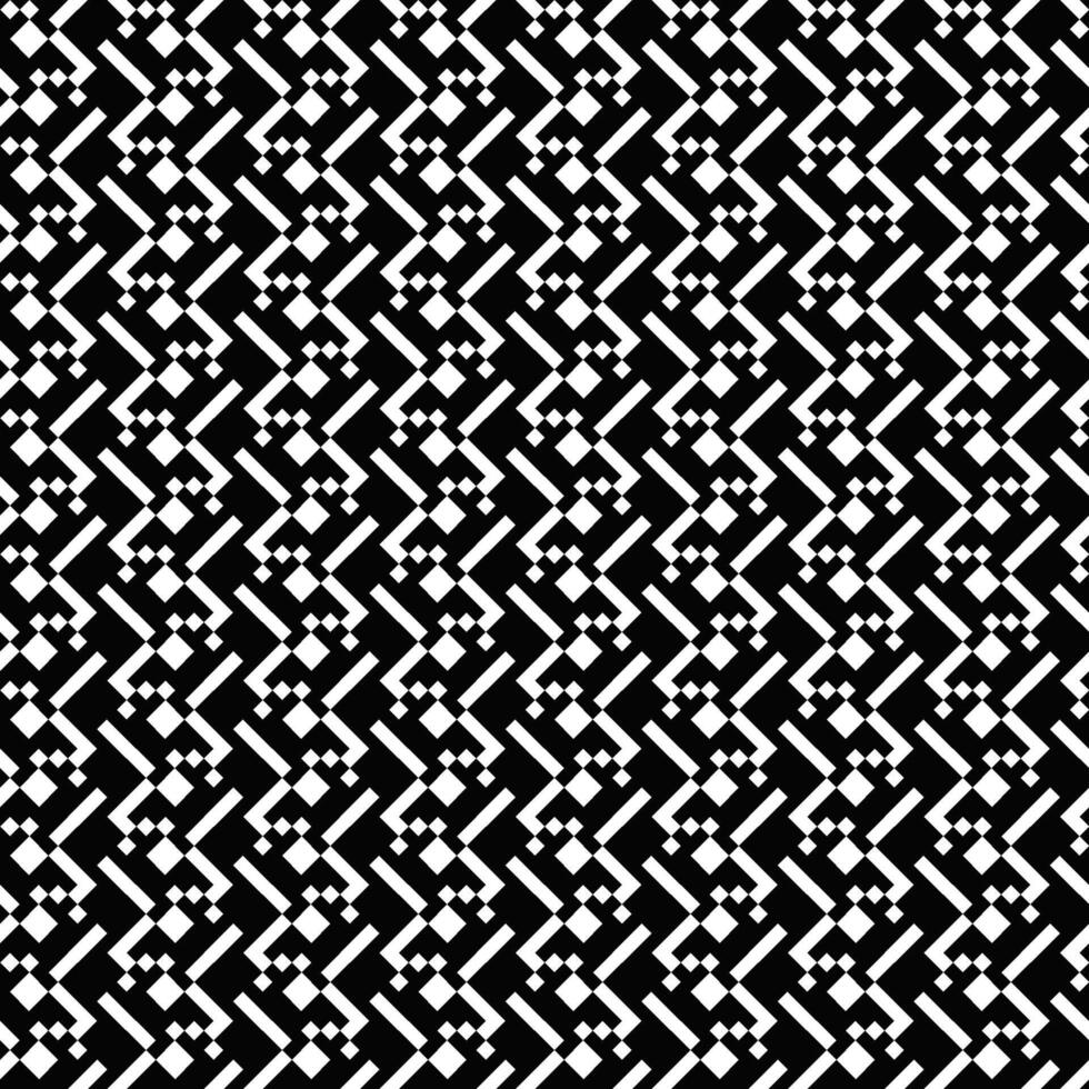 Random diagonal black and white pattern background - monochrome abstract seamless repeating vector graphic