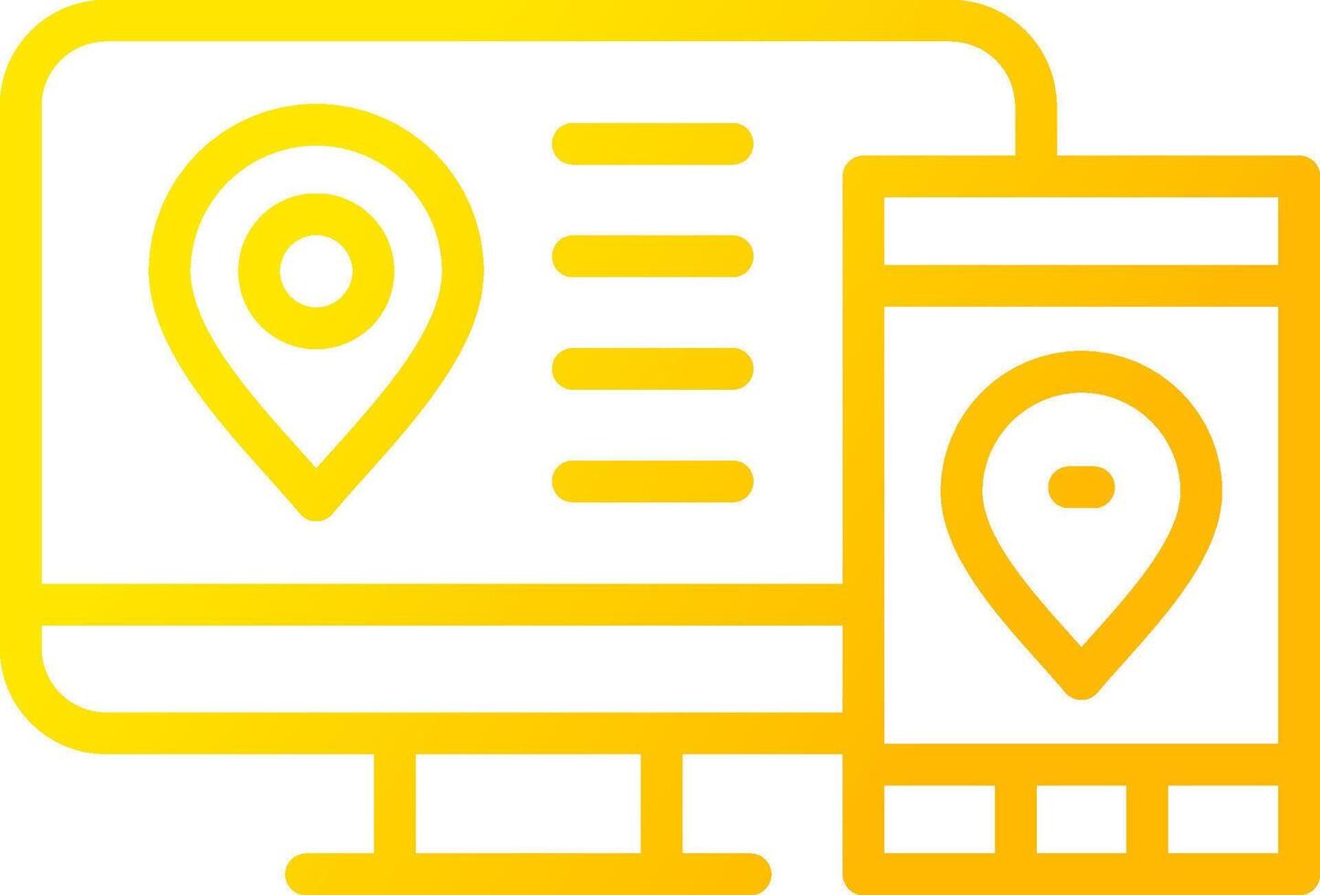 Multi Screen Marketing Creative Icon Design vector