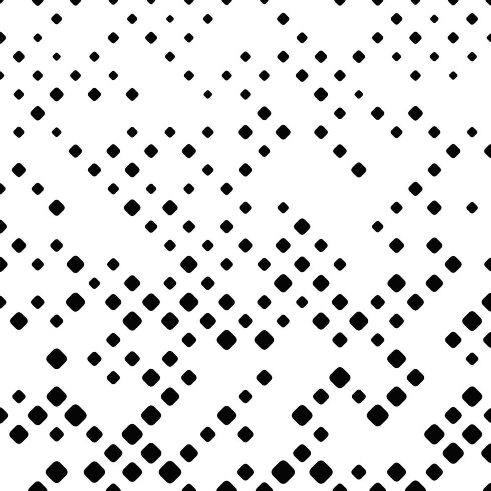 Diagonal square pattern background - abstract black and white vector illustration from squares