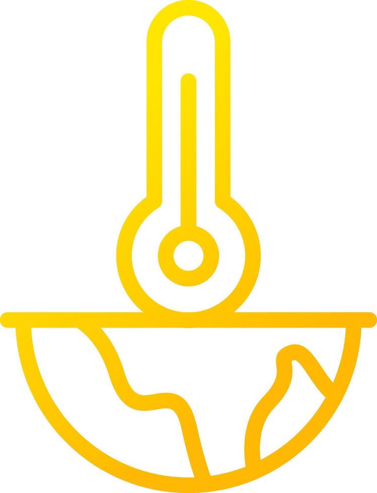 Global Warming Creative Icon Design vector