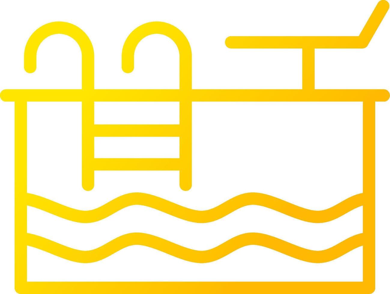 Swimming Pool Creative Icon Design vector