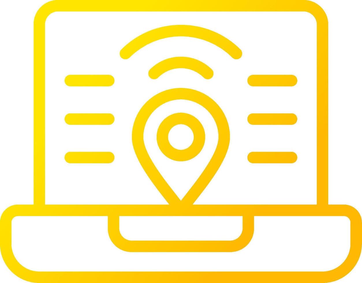 Digital Nomad Hub Creative Icon Design vector