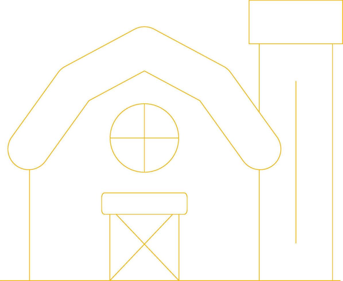 Farm House Creative Icon Design vector