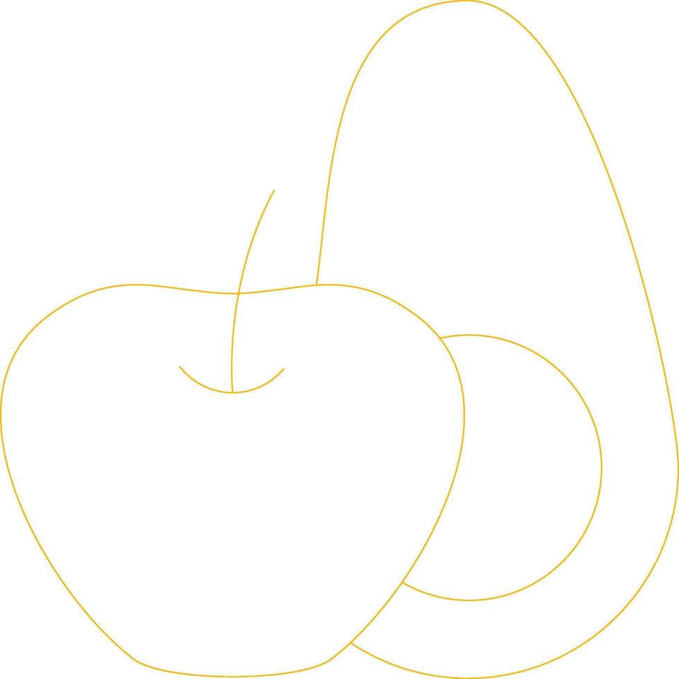 Fruits Creative Icon Design vector