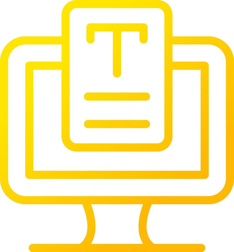 Line Yellow Gradient Design vector