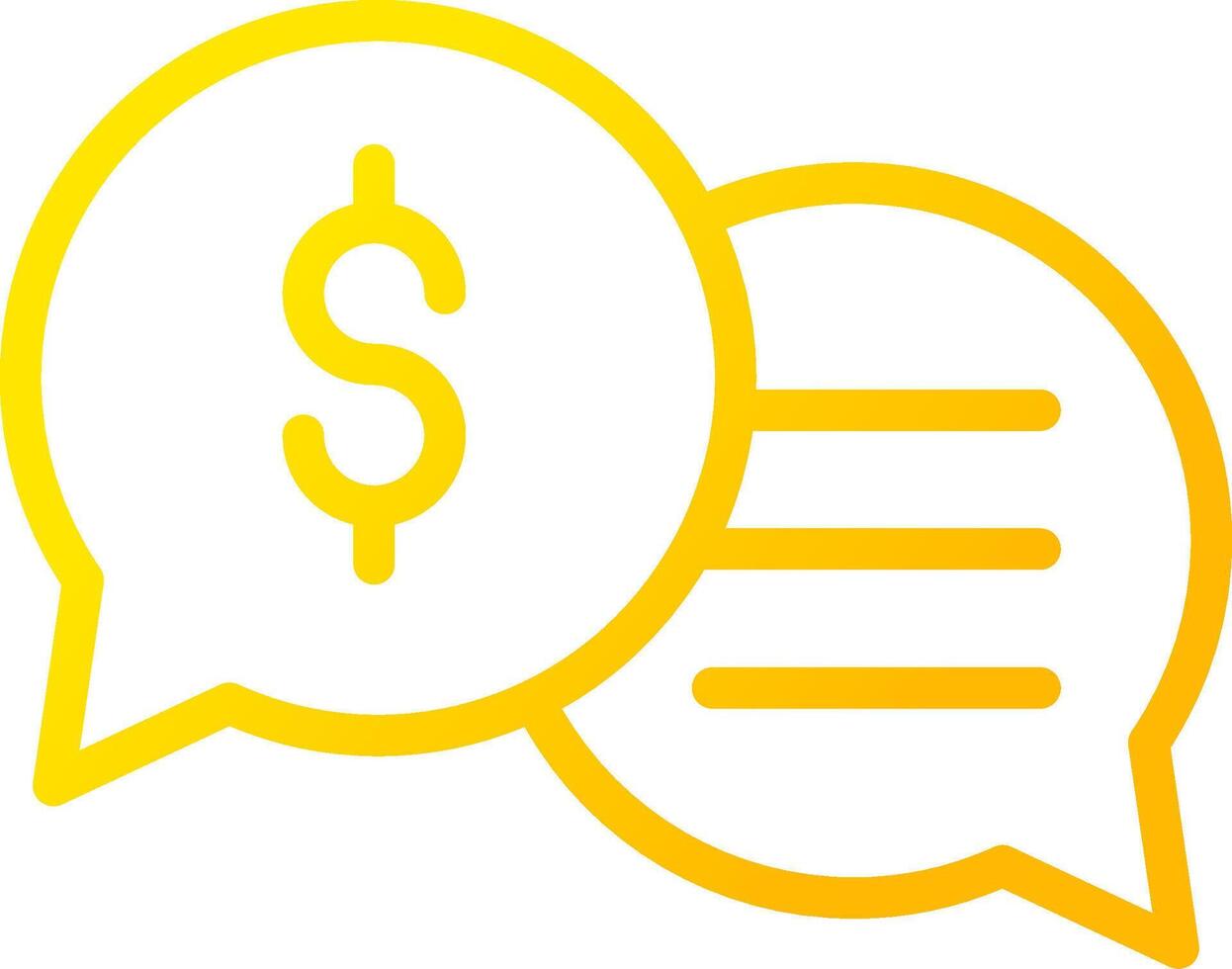 Business Dialog Creative Icon Design vector