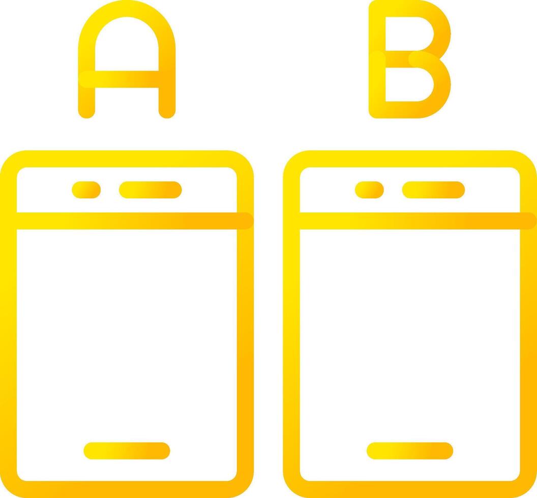 Ab Testing Creative Icon Design vector