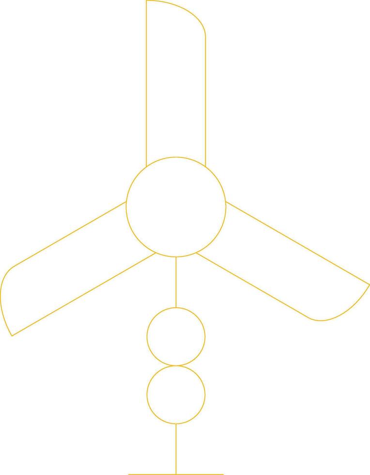 Wind Turbine Creative Icon Design vector