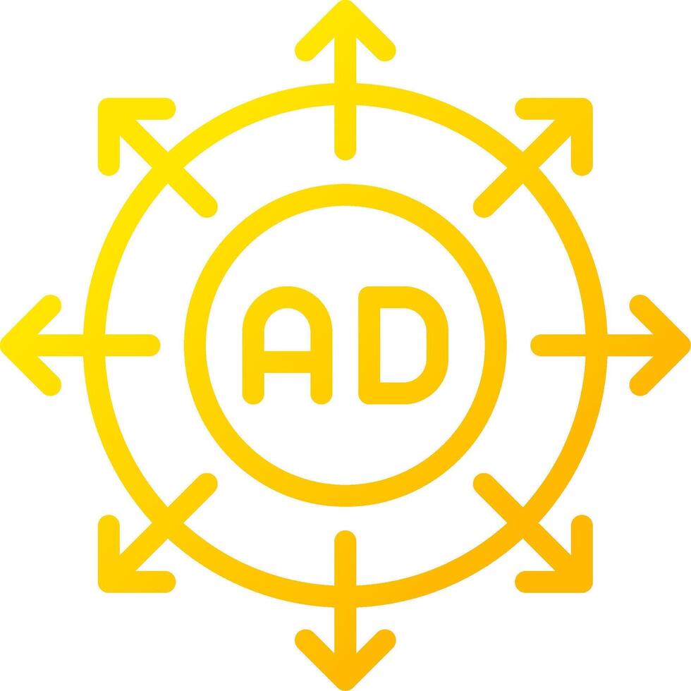 Advertising Submission Creative Icon Design vector
