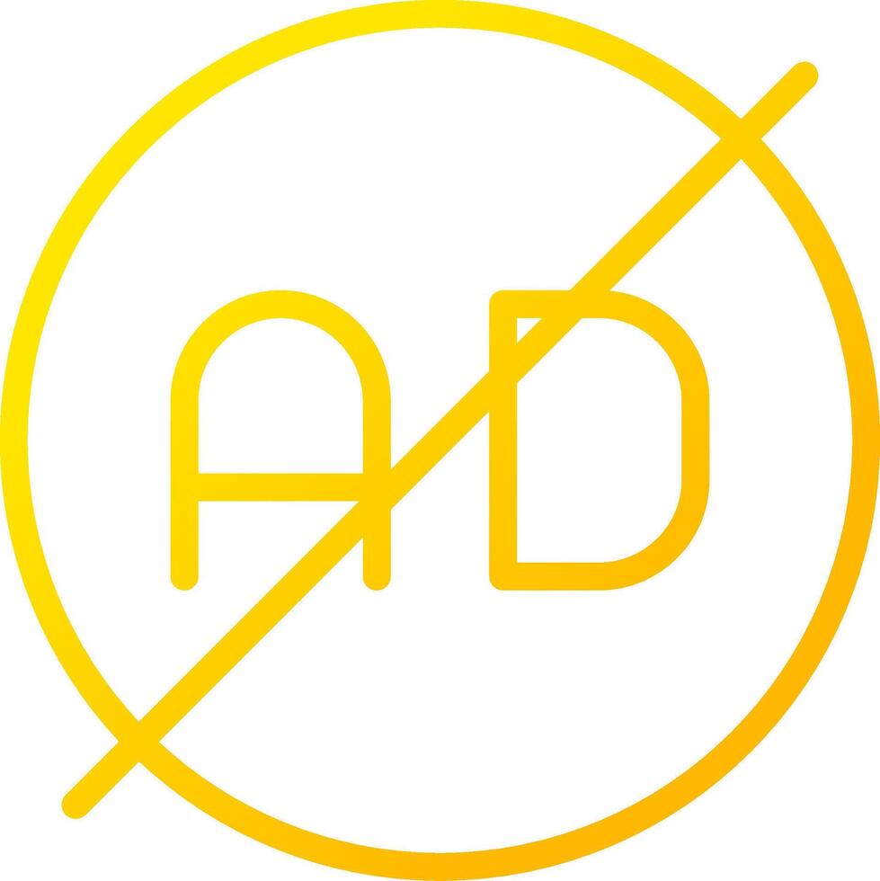 Ad Blocker Creative Icon Design vector