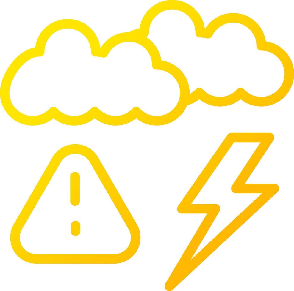 Weather Alert Creative Icon Design vector