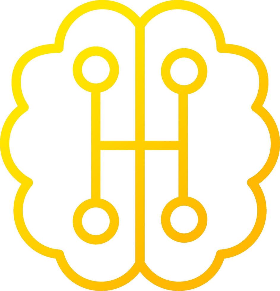 Humanoid Robot Creative Icon Design vector