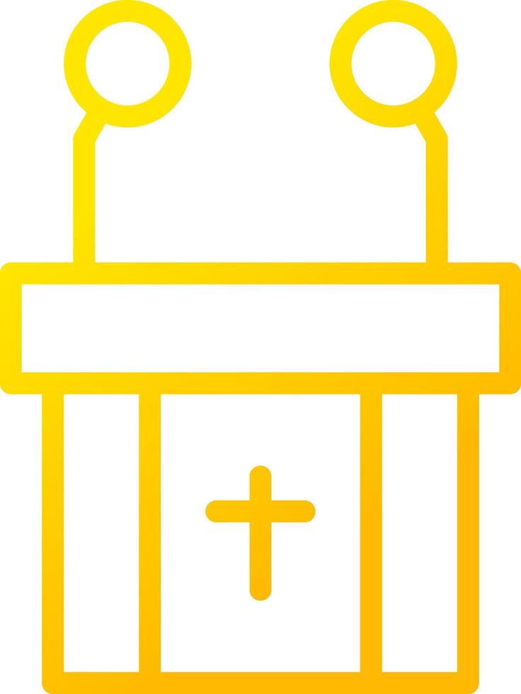 Pulpit Creative Icon Design vector