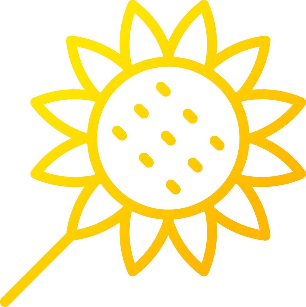 Sunflower Creative Icon Design vector