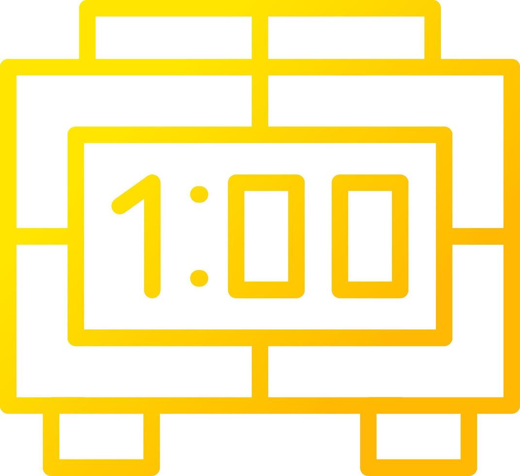 Digital Clock Creative Icon Design vector