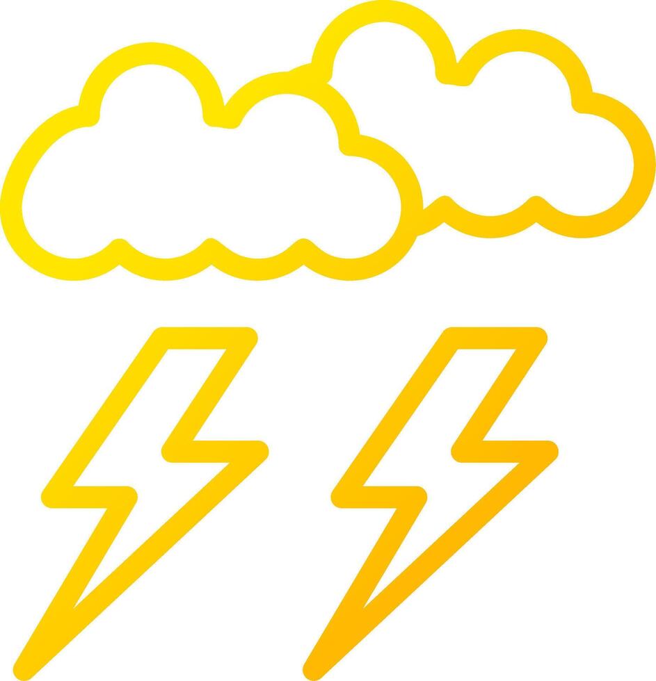 Lightning Creative Icon Design vector