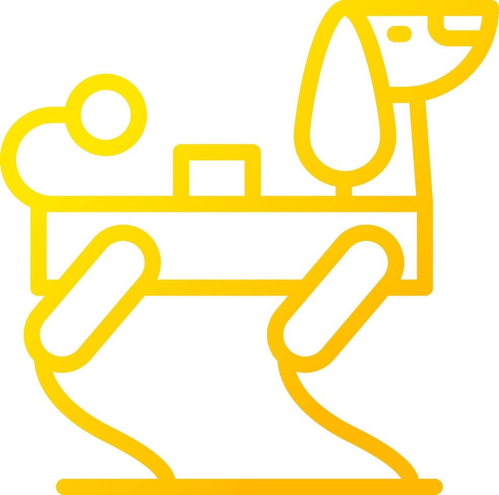 Robot Dog Creative Icon Design vector