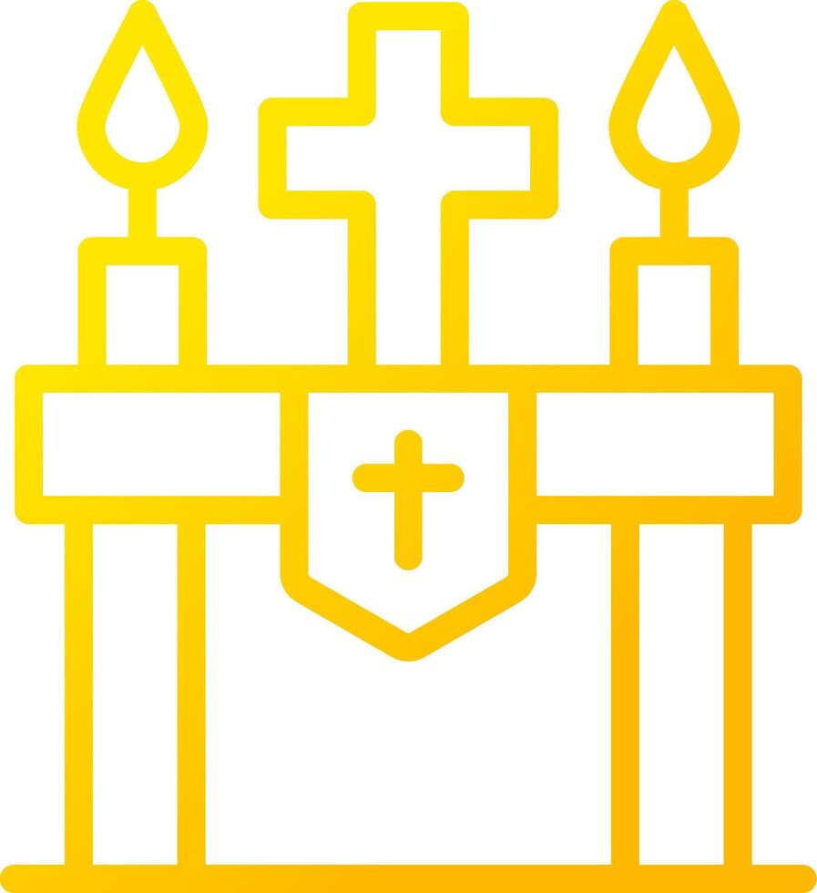 Altar Creative Icon Design vector