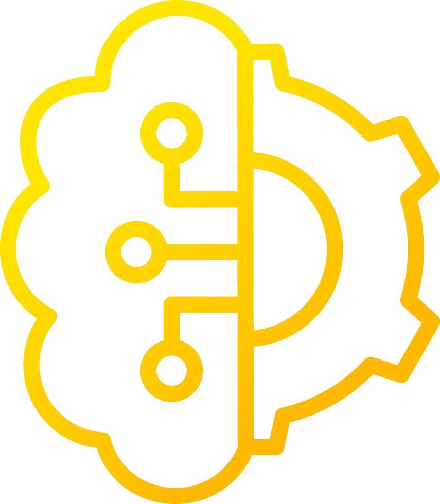 Artificial Intelligence Creative Icon Design vector