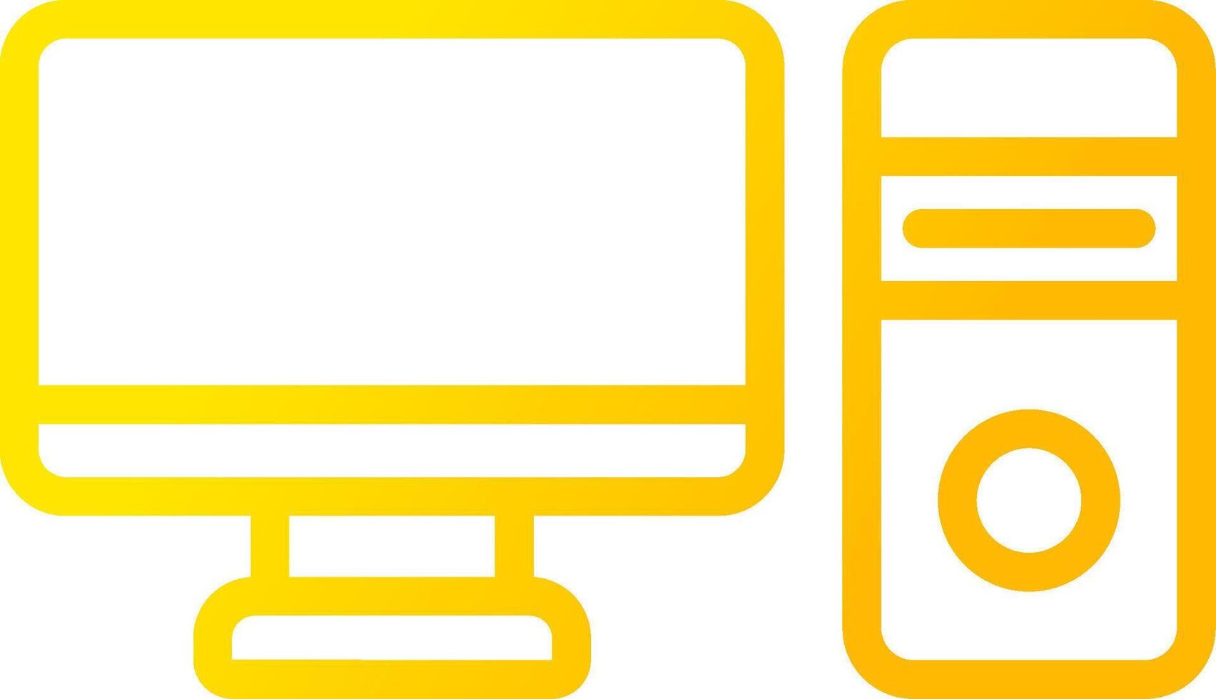 Computer Creative Icon Design vector