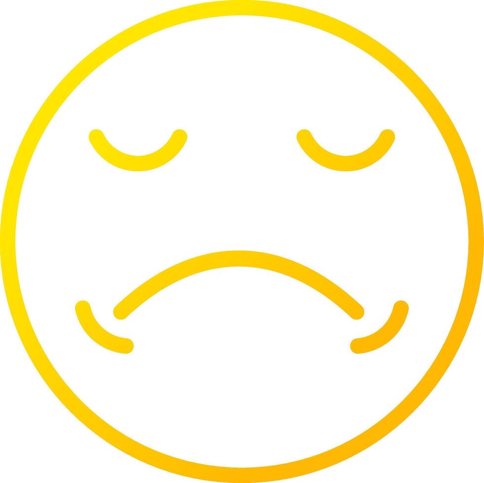 Sad Creative Icon Design vector