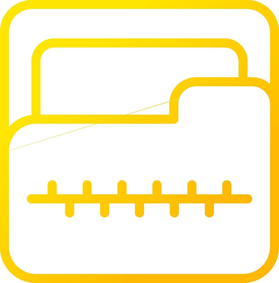 Zip Folder Creative Icon Design vector