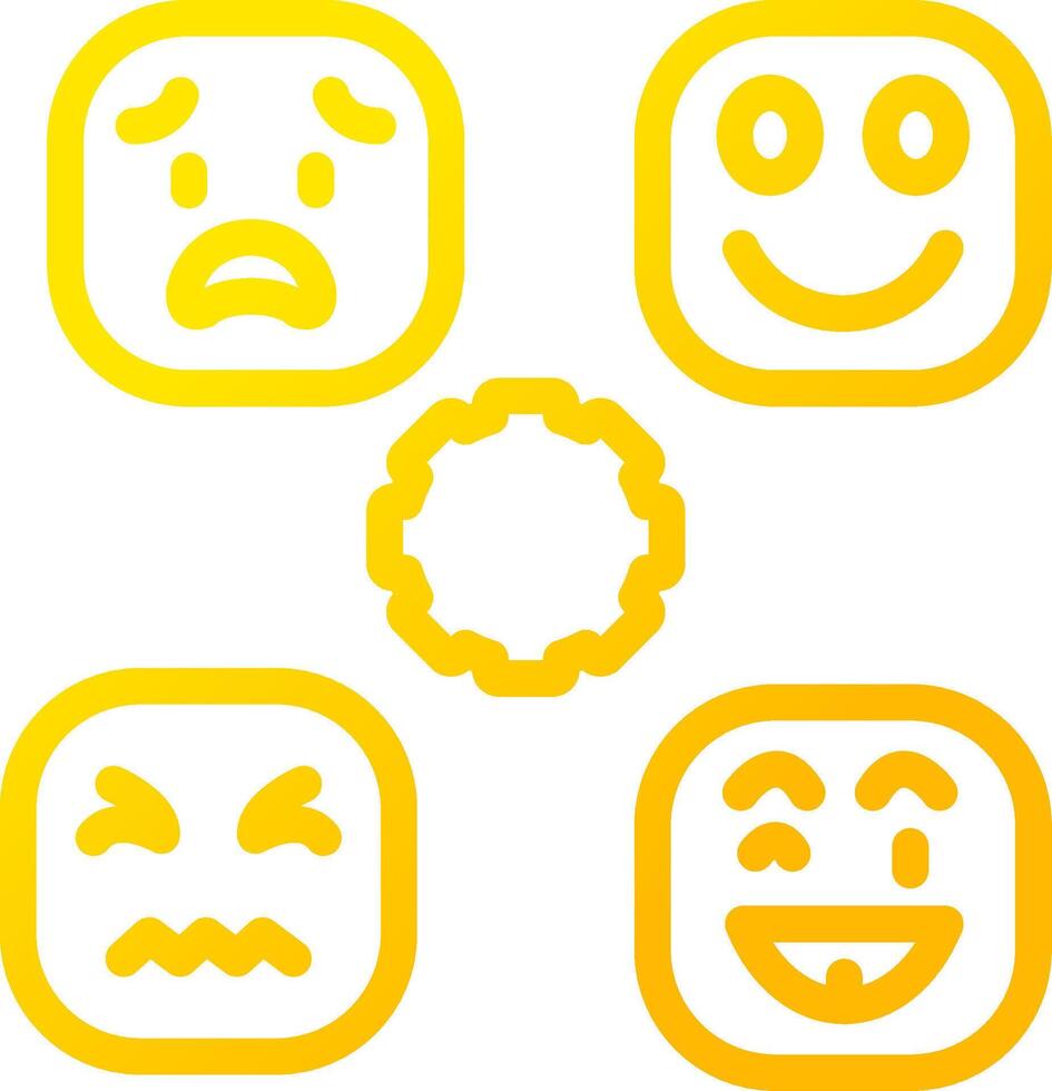 Perceiving Emotions Creative Icon Design vector