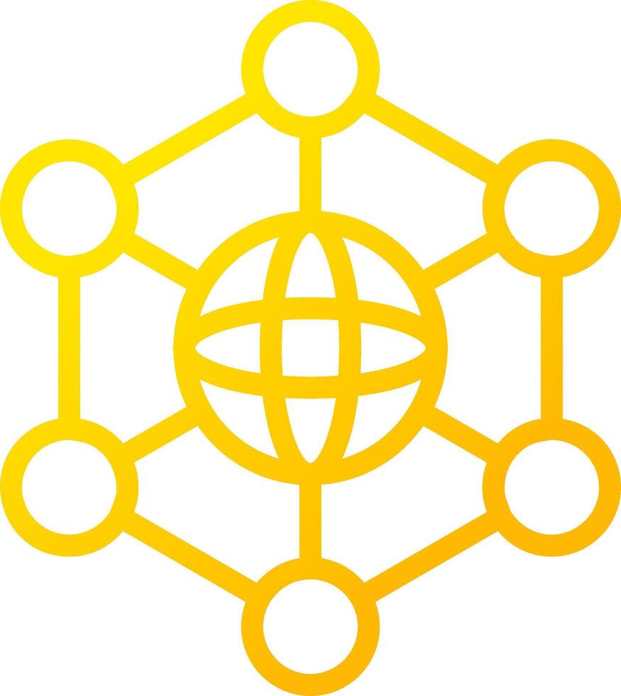 Neural Network Creative Icon Design vector