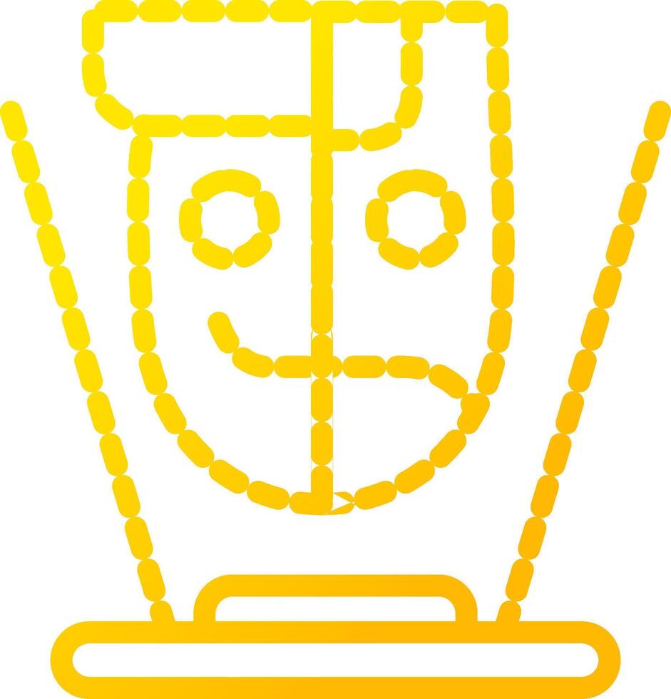 Hologram Creative Icon Design vector