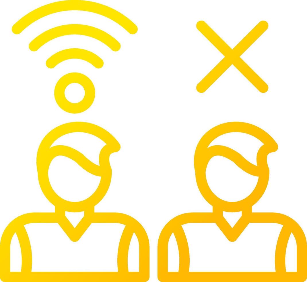 Digital Divide Creative Icon Design vector