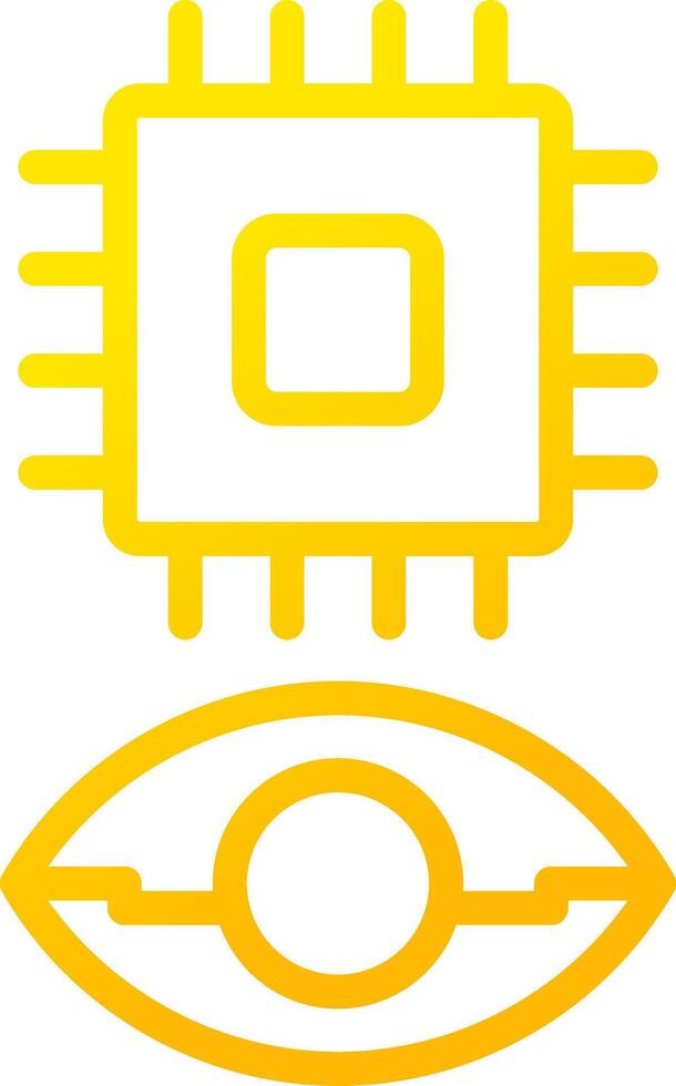 Eye Augmentation Creative Icon Design vector