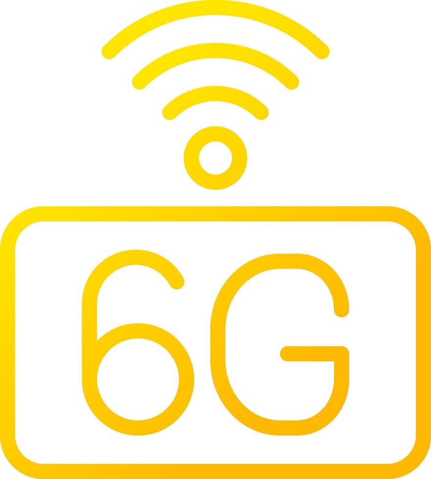 6G Network Creative Icon Design vector