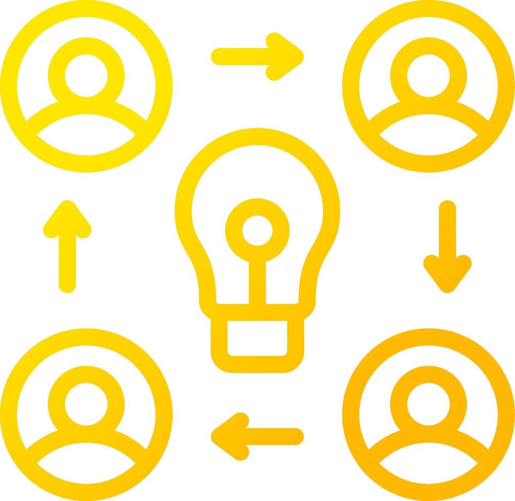 Collaboration Creative Icon Design vector