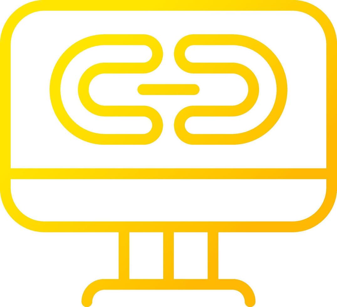 Link Creative Icon Design vector