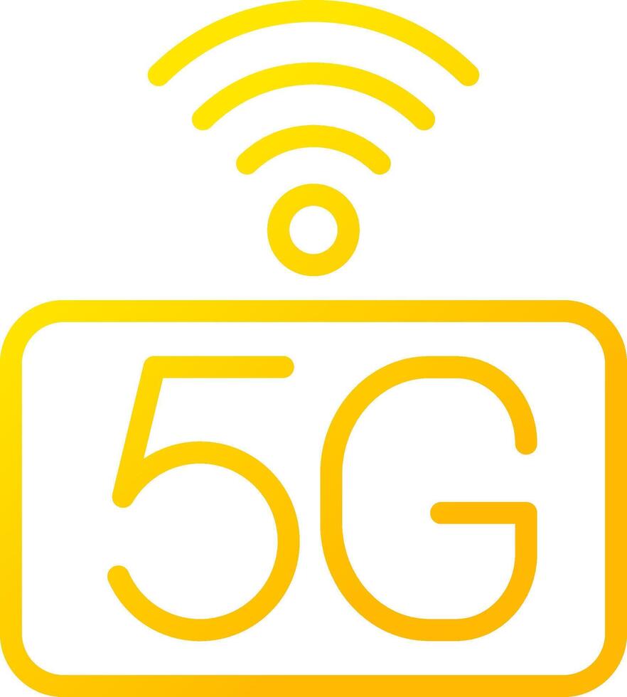 5G Network Creative Icon Design vector