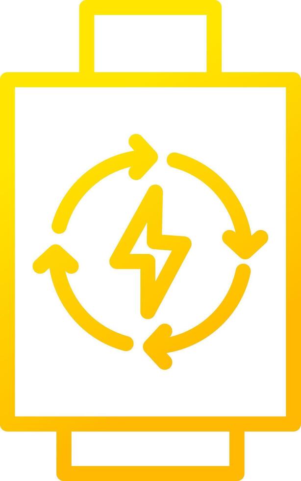Rechargeable Battery Creative Icon Design vector