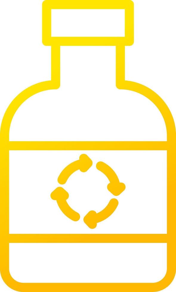 Ecological Bottle Creative Icon Design vector