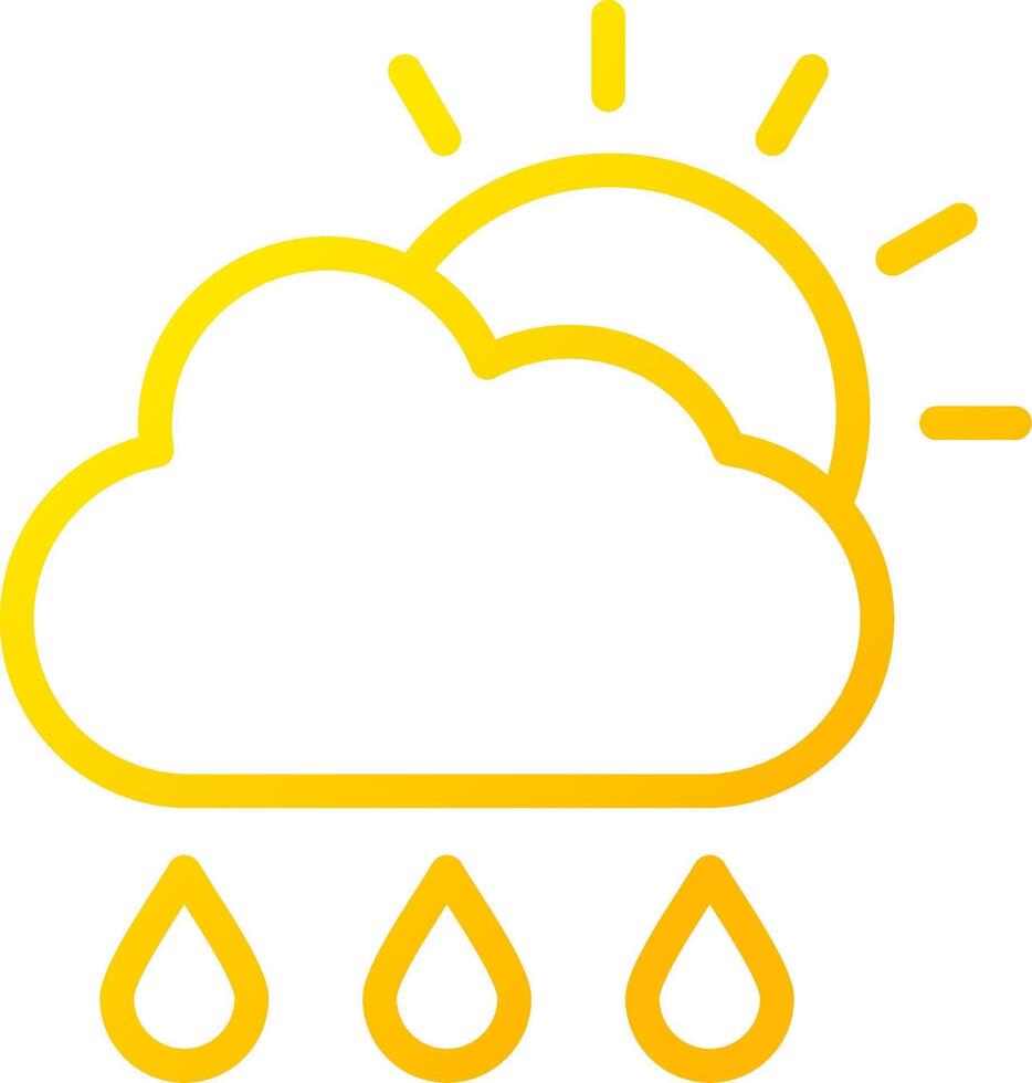 Rain Creative Icon Design vector