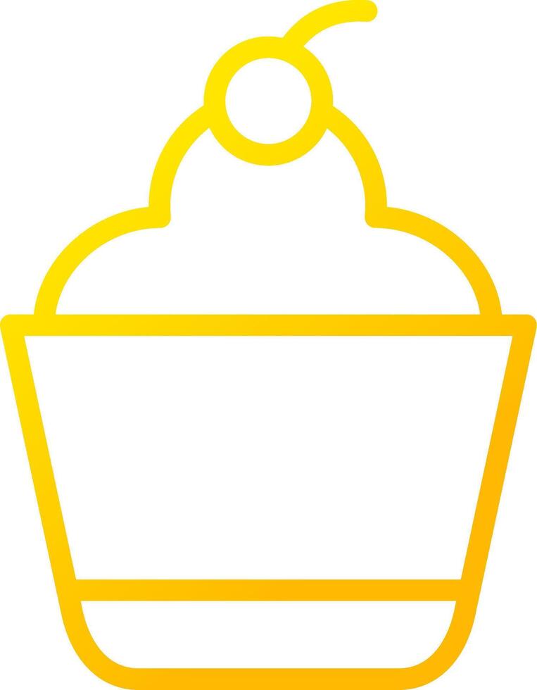 diseño de icono creativo de cupcake vector