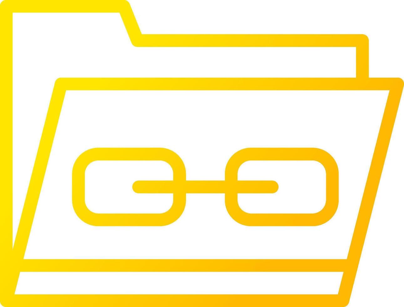 Link Folder Creative Icon Design vector