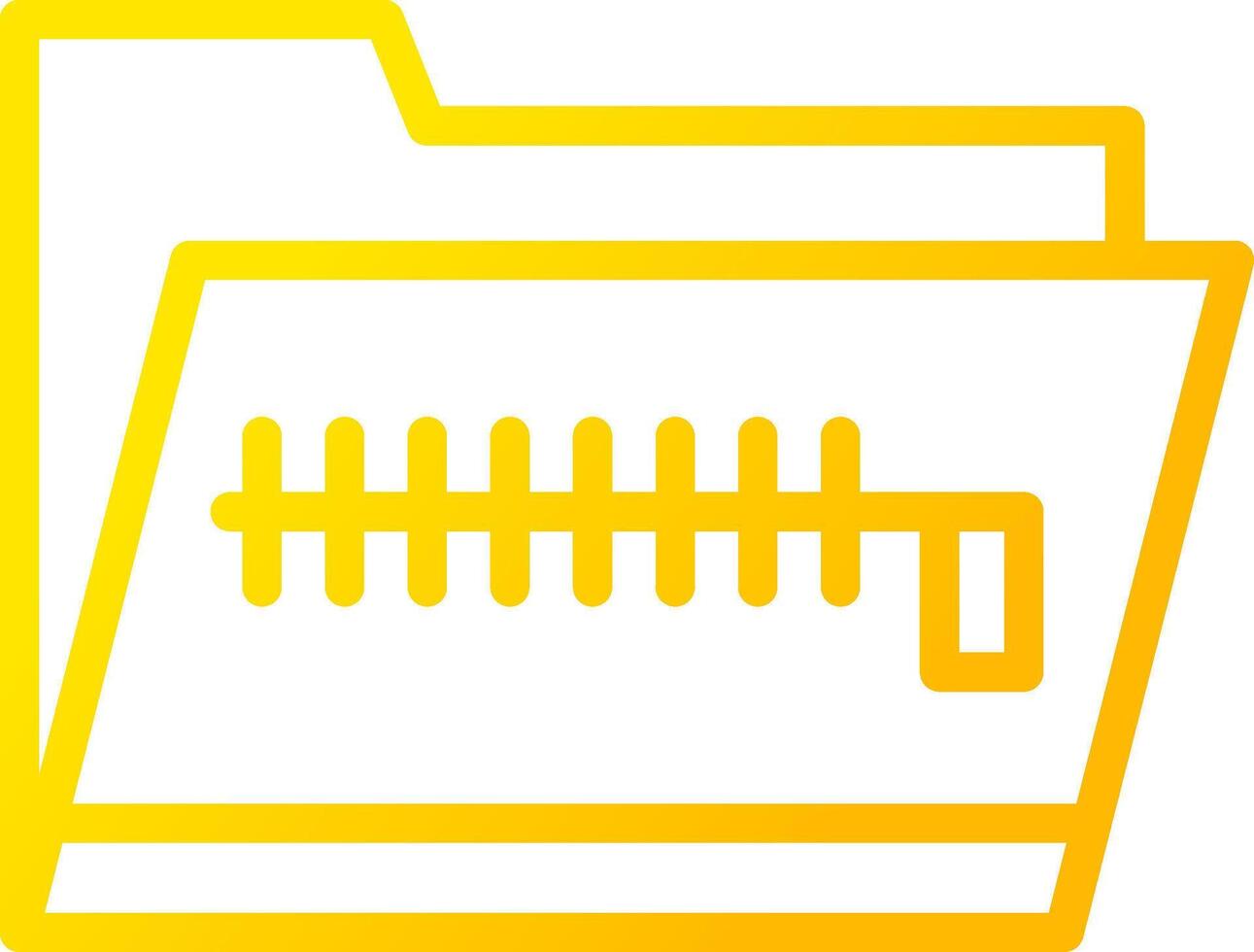 Zip Folder Creative Icon Design vector