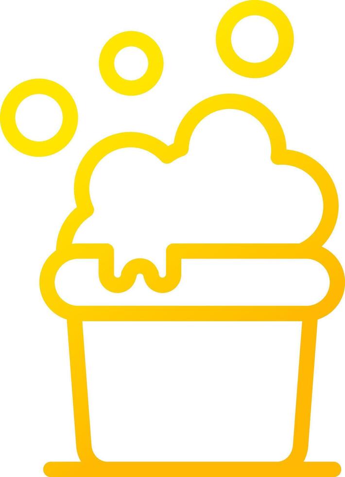 Cleaning Bucket Creative Icon Design vector