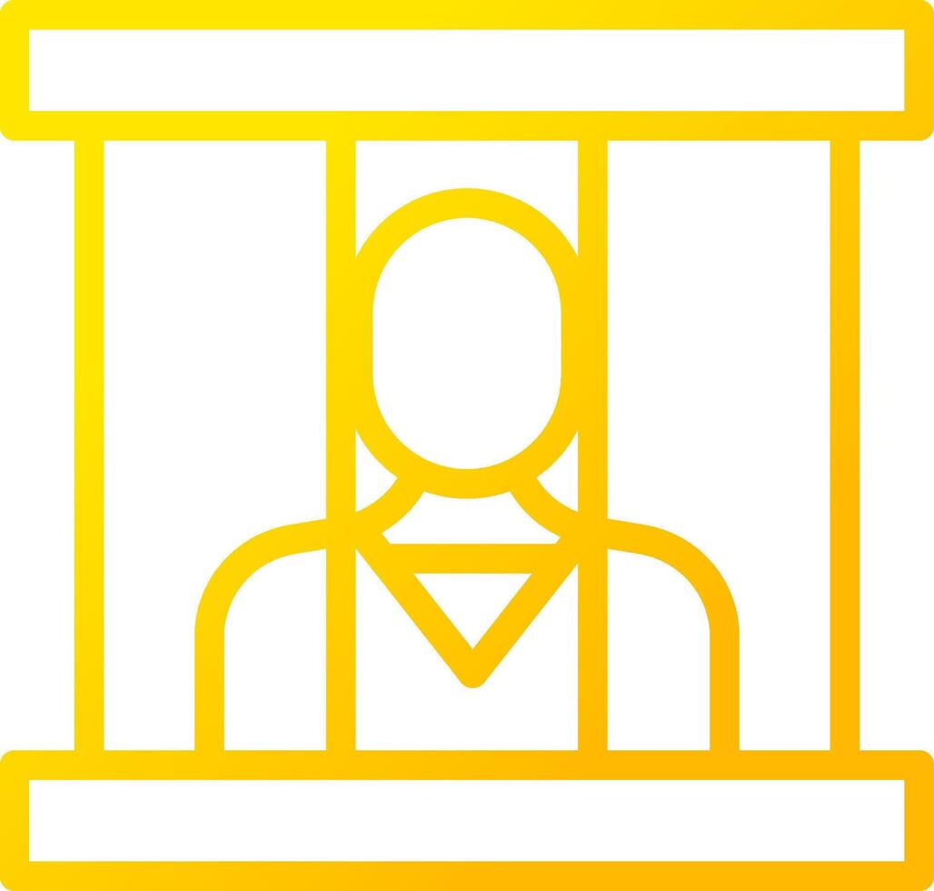 Prisoner Creative Icon Design vector