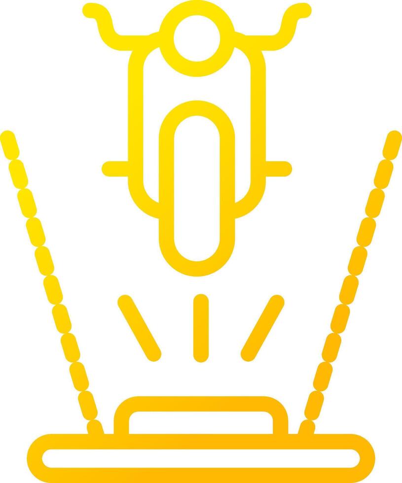 Ar Motorbike Riding Creative Icon Design vector