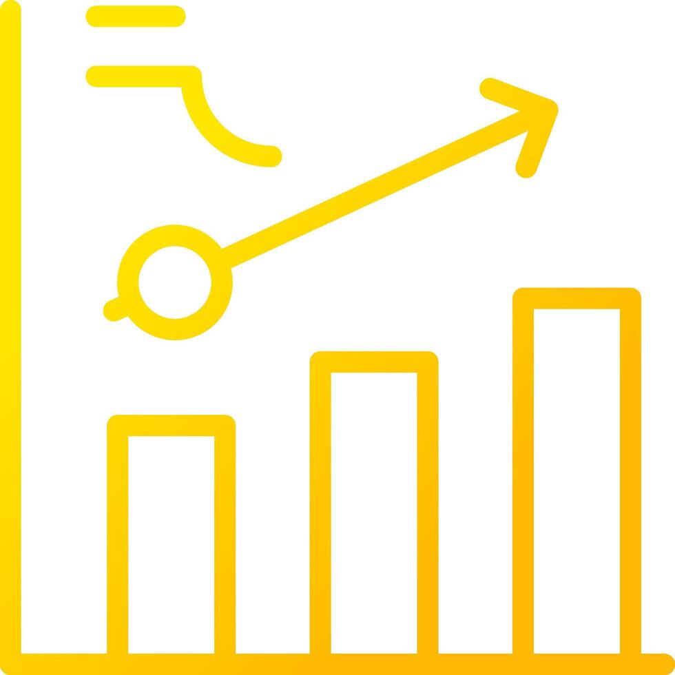 Clustered Bar Creative Icon Design vector
