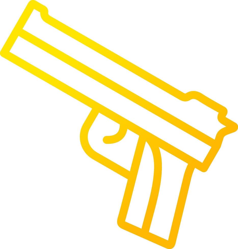 Police Gun Creative Icon Design vector