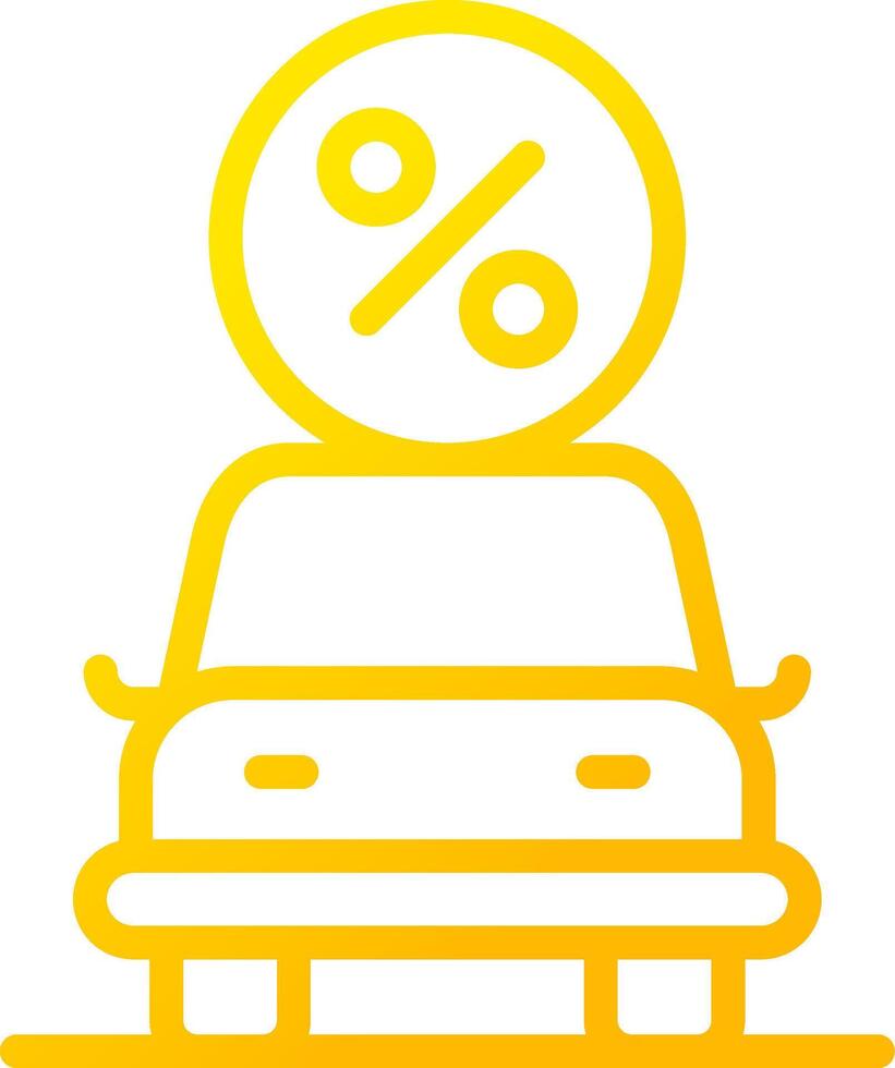 Car Loan Creative Icon Design vector